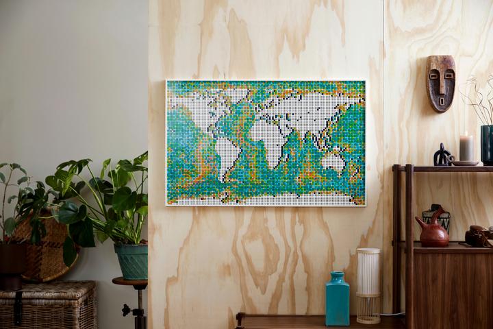 Actual product image LEGO World map (31203, LEGO Art, LEGO Rare Sets)