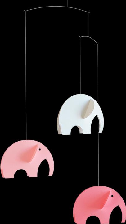 Actual product image Flensted Mobiles Olephants with gift box