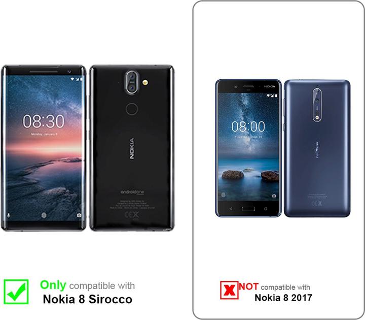 Immagine prodotto Cadorabo Copertura metallica opaca in TPU (Nokia 8 Scirocco)