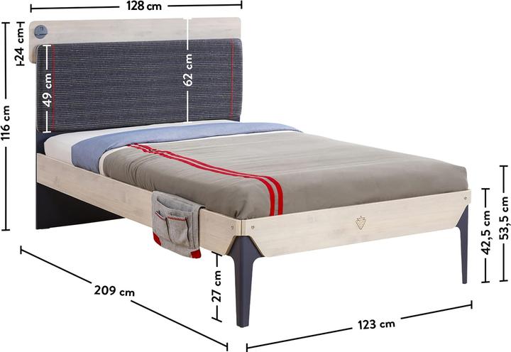 Image du produit Cilek Lit Trio Line 120x200cm (120 x 200 cm)