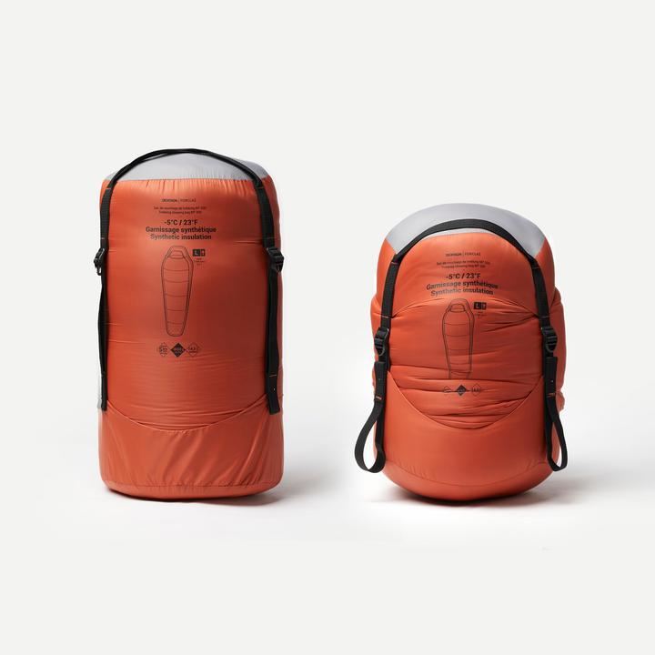 Actual product image Simond Trekking polyester sleeping bag - MT500 - -5 °C (220 cm)