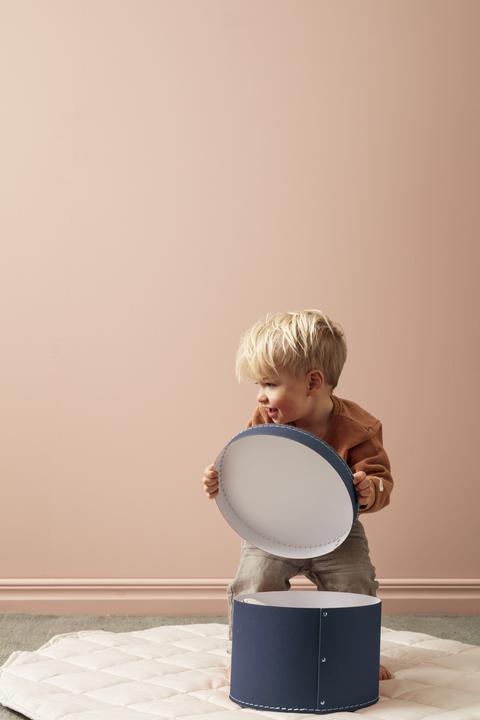 Produktbild Kids Concept mit Deckel rund, blau (25 x 50 cm)