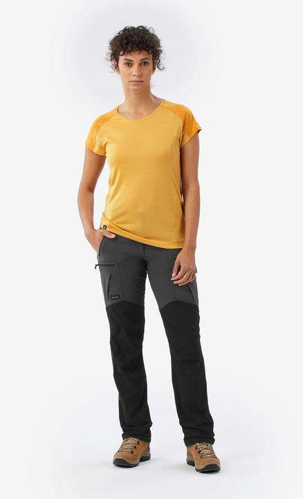 Actual product image Forclaz Merinoshirt Damen kurzarm - Merino Resist gelb (XL)
