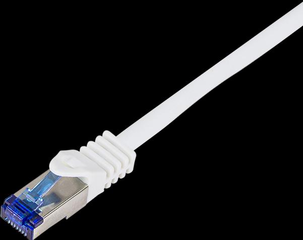Image du produit LogiLink Câble patch Ultraflex, Cat.6A, S/FTP, 1,0 m, blancá (S/FTP, CAT6a, 1 m)
