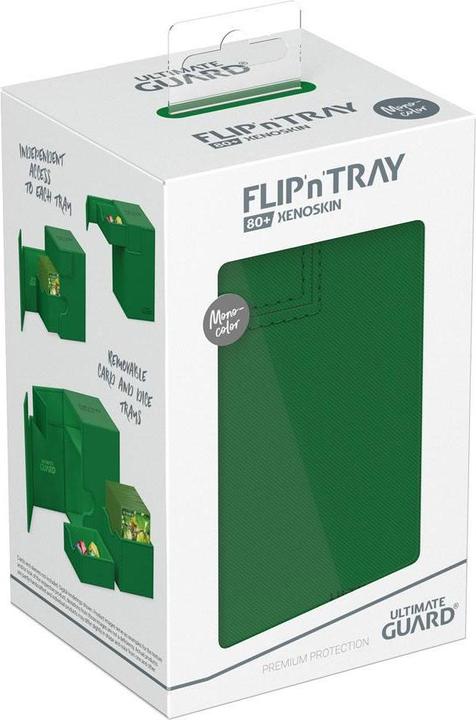 Immagine prodotto Ultimate Guard Flip'n'Tray 80+ XenoSkin Monocolor Vert