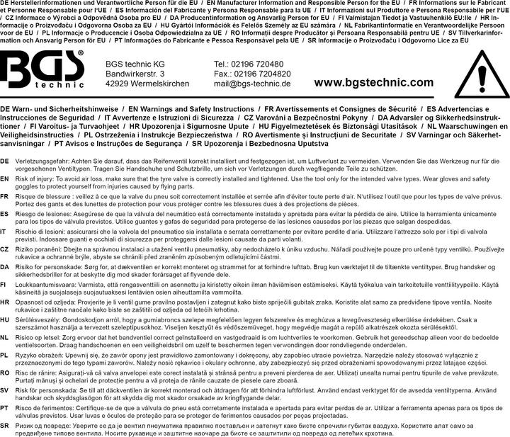 Produktbild BGS Reparatursatz für Reifenventile