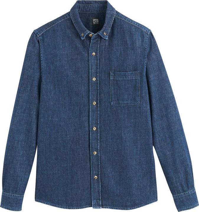 Produktbild La Redoute Collections Jeanshemd mit Button-Down-Kragen (S)