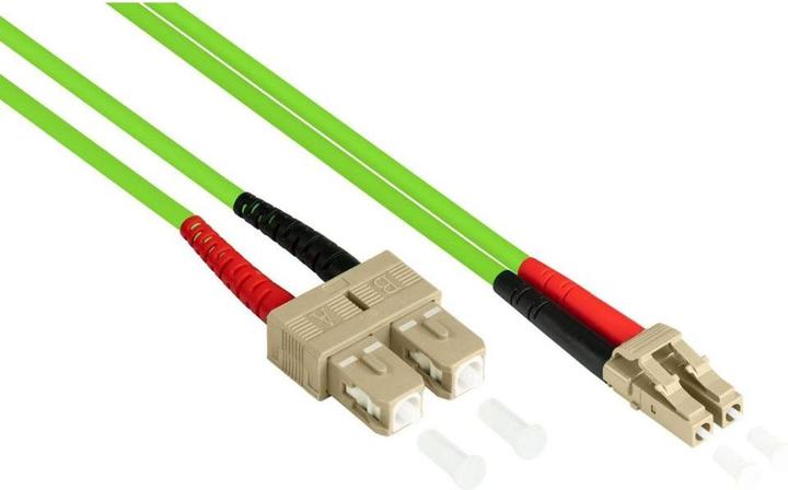 Produktbild Kabelmeister Patchkabel LWL Duplex OM5 (Multimode, 50/125) LC/SC, LSZH, austauschbare Polarität, 10m (10 m)