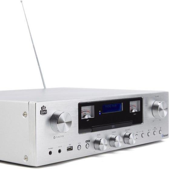 Immagine prodotto GPO PR200 - Sistema HiFi Premium Line, radio DAB+, CD, USB, bluetooth (Bluetooth, 1x 12 W)