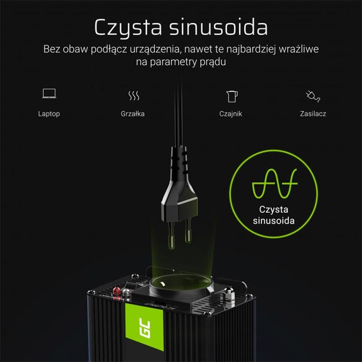 Actual product image GreenCell Voltage Car Inverter UPS for furnances and central heating pumps