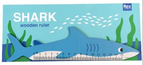 Produktbild Rex London Wooden ruler Shark