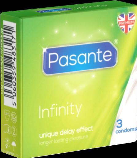 Produktbild Pasante Infinity» (Delay) 3 aktverlängernde Spezial-Kondome für optimale Befriedigung (3 Stk.)