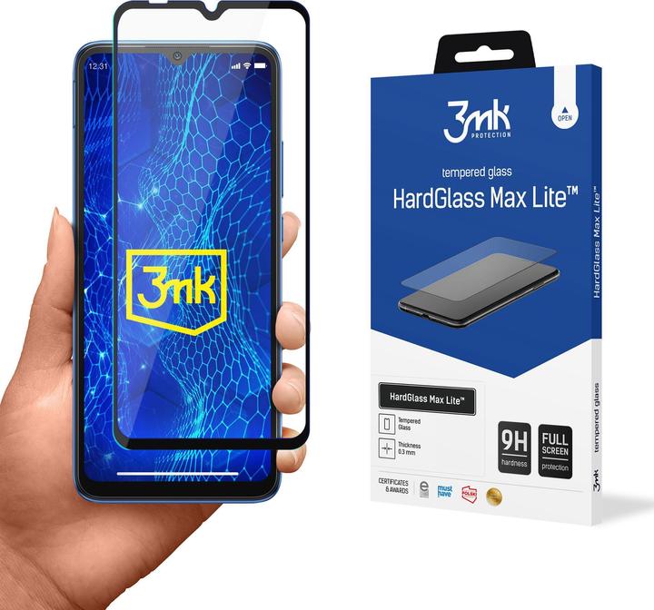 Actual product image 3MK Hardglass Max Lite screen protector (1 Piece, Xiaomi Redmi 10C)