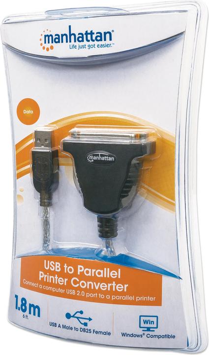 Actual product image Manhattan USB to Parallel Converter, 1.8m (1.80 m, Parallel (printer))