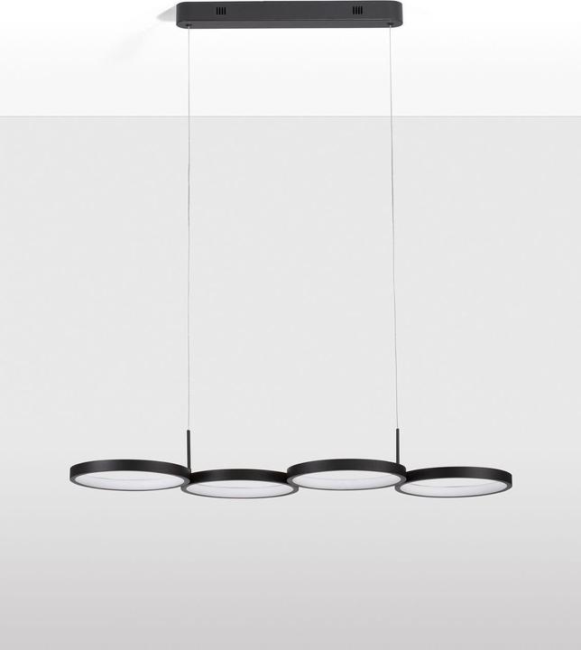 Actual product image Nova Luce MAGNUS LED pendant light black 41W warm white 84x32x120cm dimmable 9248117