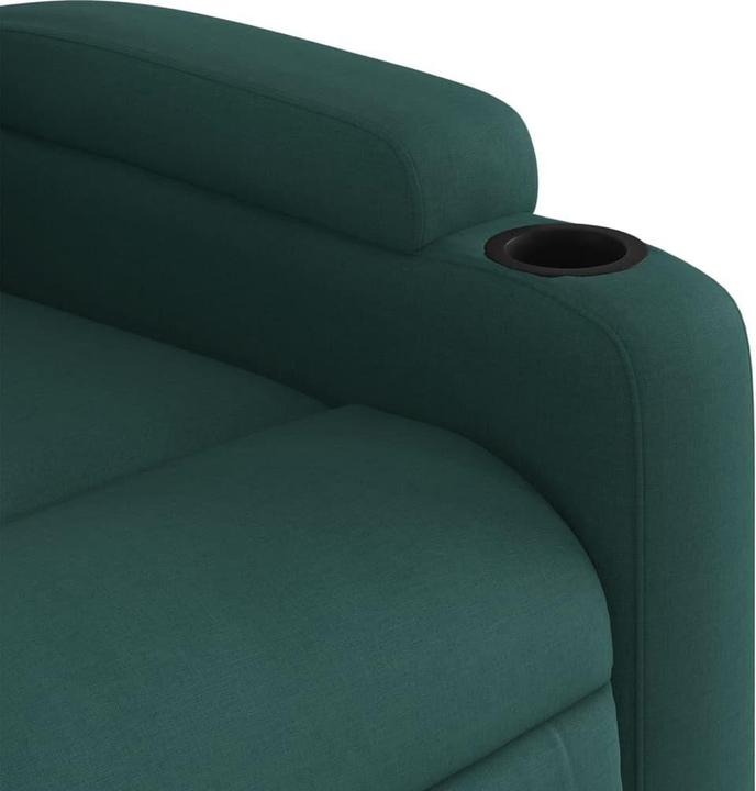Immagine prodotto VidaXL Poltrona massaggiante in tessuto verde scuro,Colore: verde scuro,Materiale