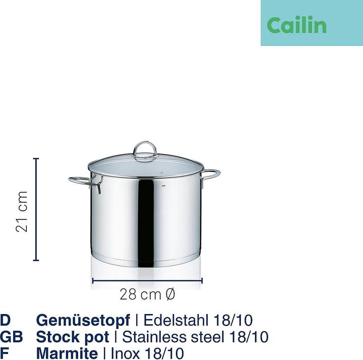 Produktbild Kela Cailin (28 cm, Kochtopf, Edelstahl)