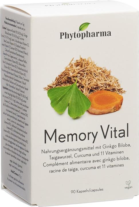 Phytopharma Memory Vital Kaps 90 Stk (90 Stück, Kapseln, 70 g)