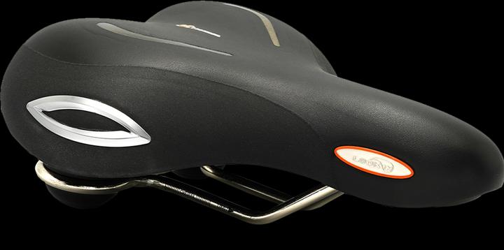 Actual product image Selle Royal LOOKIN Relaxed saddle, unisex silver technoflex protection, Stracciatella