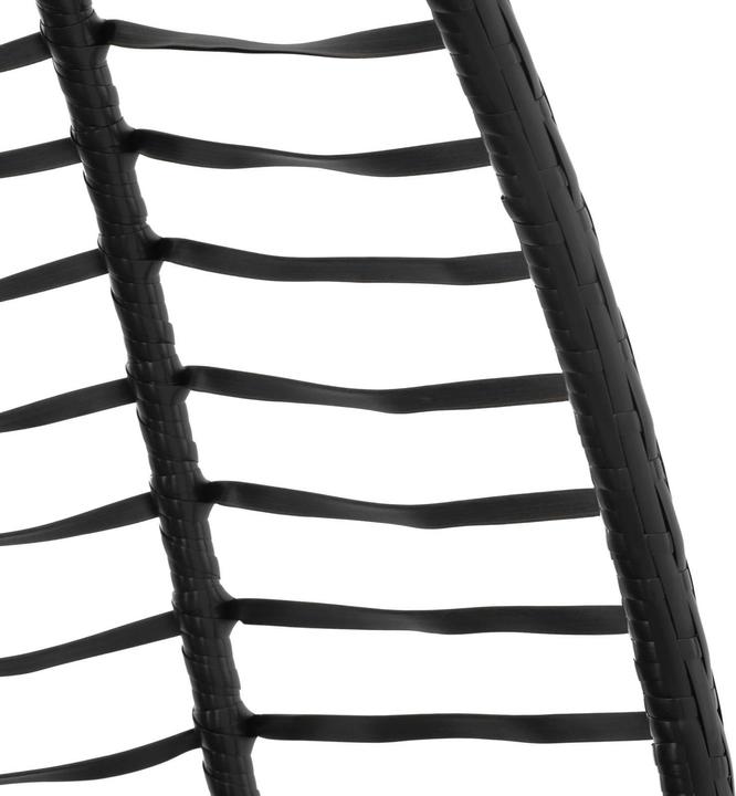 Produktbild Uniprodo Outdoor-Hängesessel mit Gestell Hängesessel Garten faltbar schwarz/grau 150 kg (150 kg)