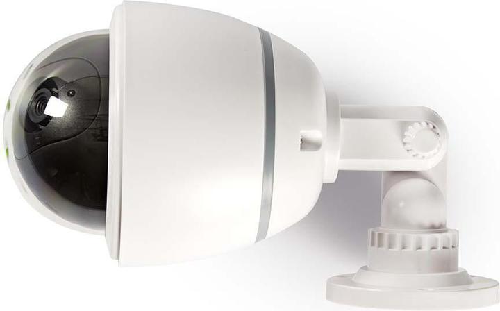 Image du produit Nedis Caméra de surveillance factice dôme IP44 fonctionnant sur piles intérieur/extérieur blanc blanc