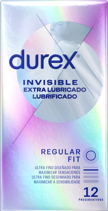 Produktbild Durex Unsichtbare Extra Geschmierte 12 Einheiten (12 Stk.)