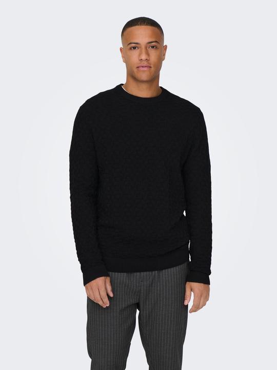 Produktbild Only & Sons Onskalle Reg 12 Struc Crew Knit Noos (M)