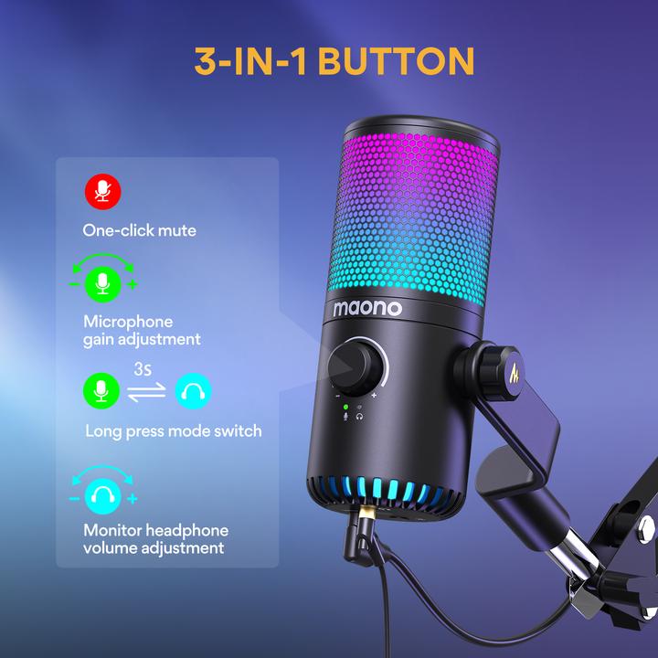 Immagine prodotto Maono DM30RGB USB Mikrofon