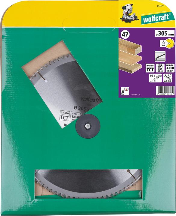 Actual product image wolfcraft wolfcraft 1 Kapp/Gehr.sägeblatt HM 96 Zähne ø305mm