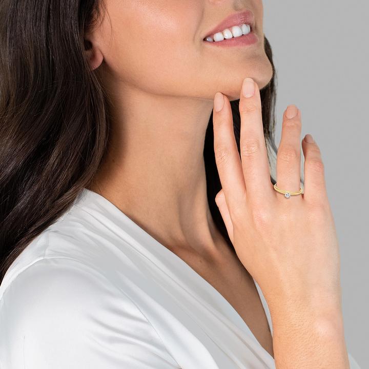 Immagine prodotto Trilani Donna Argento Cubico Zirconia Oro Giallo - 4168 (48, 925 Argento)