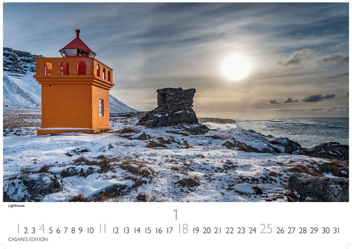 Produktbild Island 2026 S 24x35 cm (24 x 35 cm, Deutsch)