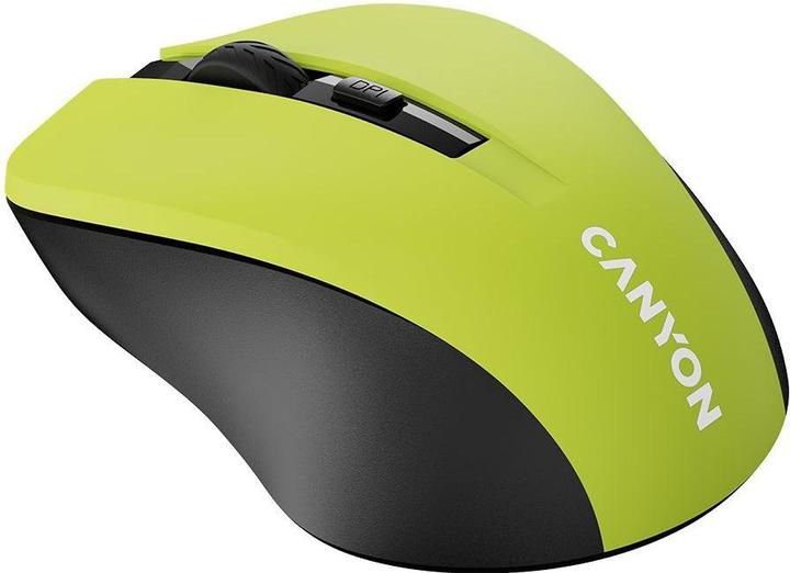 Productafbeelding Canyon MW-1, Draadloze optische muis USB, 800/1000/1200 dpi, geel (Bedraad)