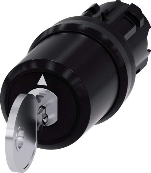 Produktbild Siemens Schlüsselschalter Frontelement, CES SSG10 (3SU1000-5BM01-0AA0)