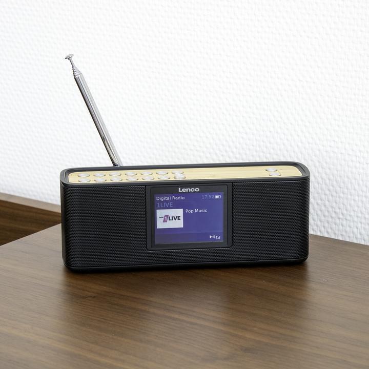 Actual product image Lenco PDR-045BK (FM, DAB+, Bluetooth)