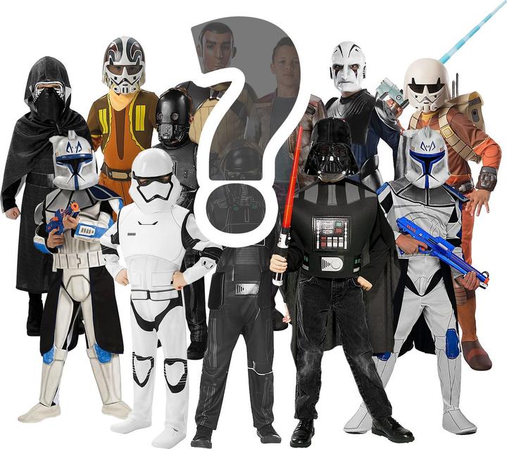Actual product image Rubies Star Wars Mystery Box für Kinder mit 3 Kostümen (110, 116)