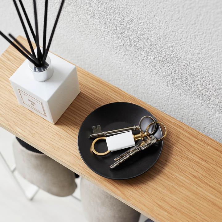 Actual product image Yamazaki Slipper rack with wooden shelf TOWER (50)