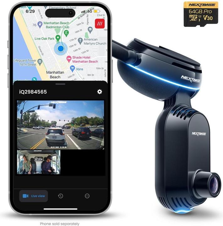 Actual product image Nextbase IQ 1440p 2K (GPS receiver, Built-in microphone, Built-in display, Wi-Fi, UHD)