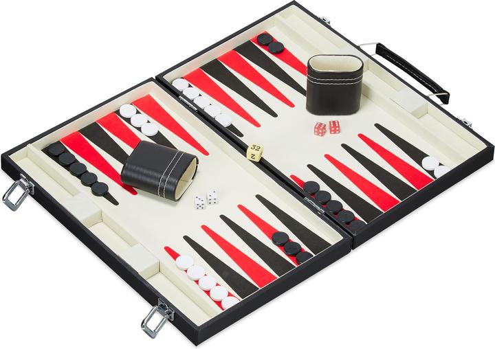 Produktbild Relaxdays Backgammon Koffer