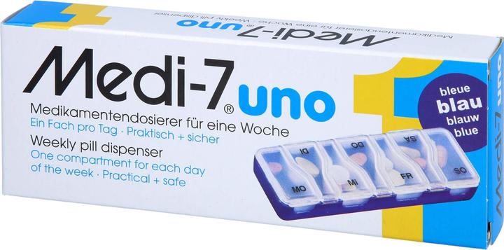 Produktbild Medi-7 kamentendosierer uno Tage blau