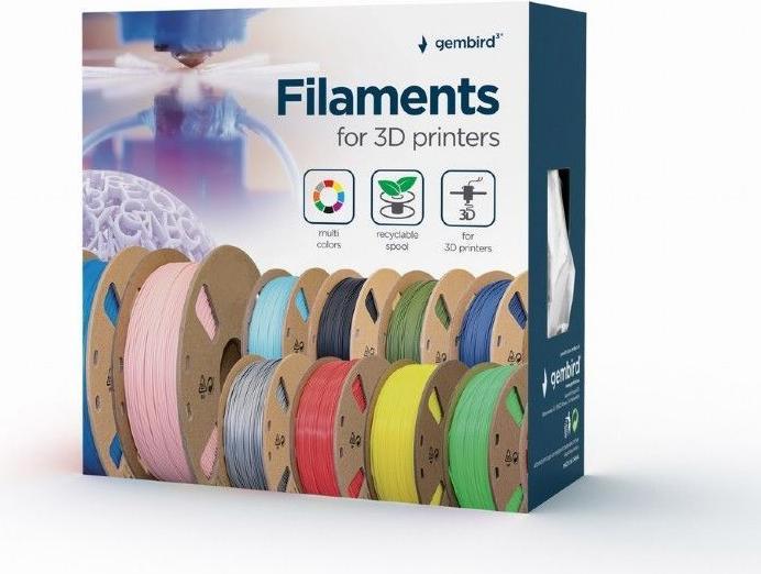 Image du produit Gembird Filament plastique pour le nettoyage des buses d'imprimantes 3D, 1.75 mm 100gr. (1.75 mm, 100 g, Transparent)