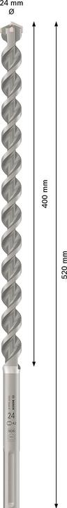 Produktbild Bosch Professional Zubehör Hammerbohrer SDS max-4 24 x 400 x 520 mm (24 Millimeter)