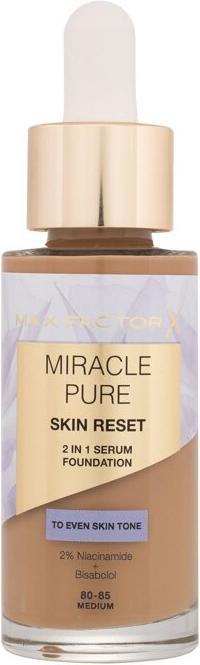 Max Factor Miracle Pure Skin Reset 2in1 Serum Foundation - Makeup 30 ml 80-85 Medium (80-85 Medium)