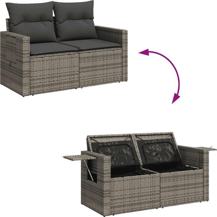 Produktbild VidaXL 10-tlg. Garten-Lounge-Set mit Kissen
