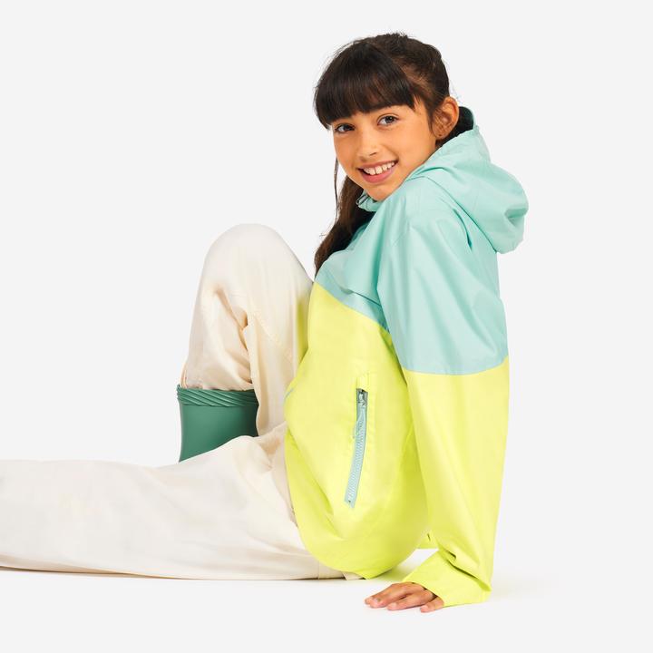 Image du produit Tribord Veste de voile imperméable Enfant - veste de pluie Sailing 100 bleu jaune citron