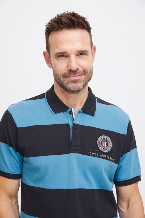 Produktbild FQ1924 FQPeter stripe polo shirt w badge 21900639 (XXL)
