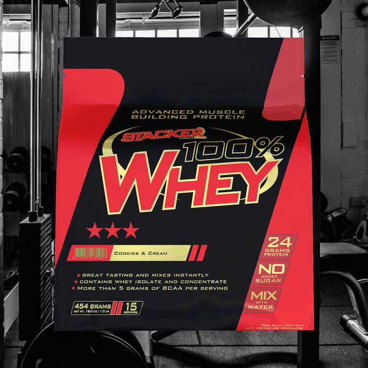Image du produit Stackers 100% de Whey (Cookies & Cream, 1 pcs, 454.45 g)