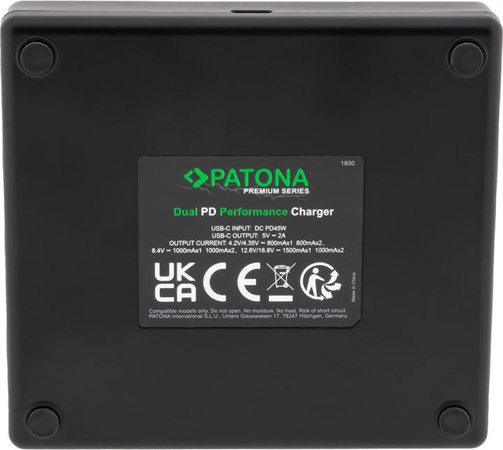 Actual product image Patona Dual PD Sony NP-FZ100 USB-C (Camera battery charger)