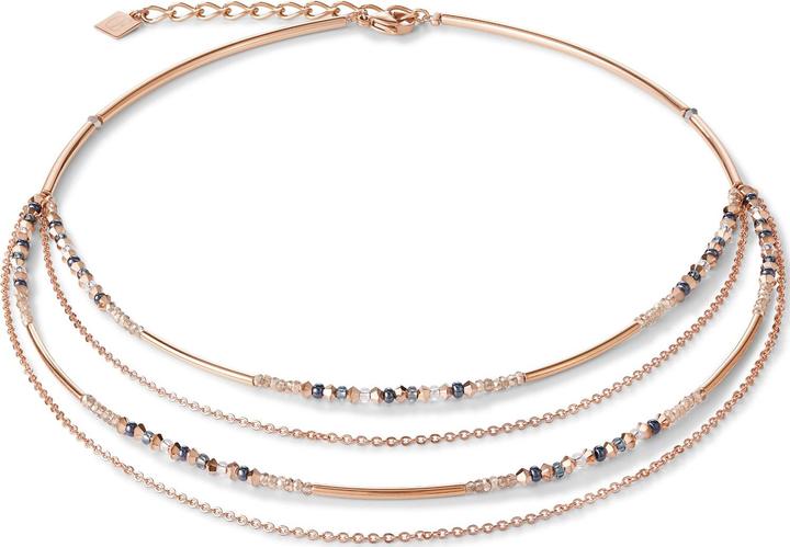 Coeur de Lion Collier (Edelstahl, Swarovski Kristall, 41 cm)