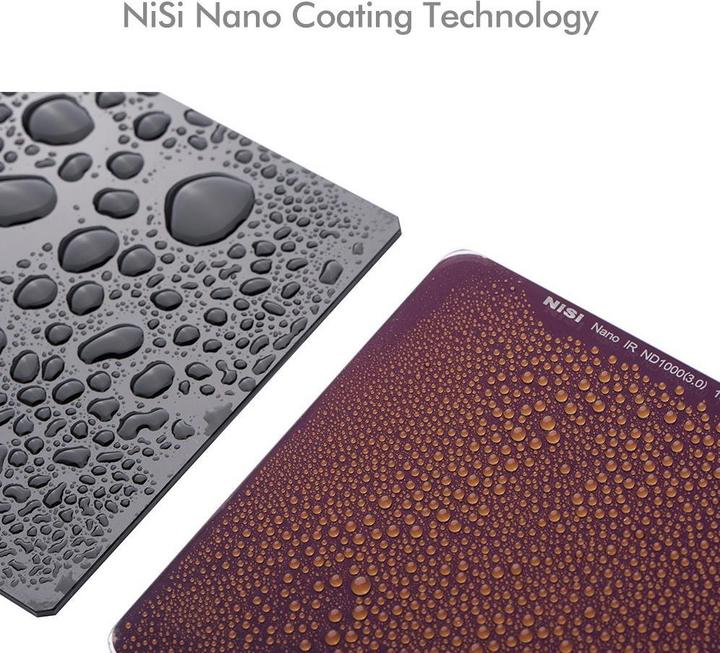Image du produit Nisi Nano IR ND16 (1.2) 100x100mm 4 Stop (100 mm, Filtre gris neutre, 100 mm)