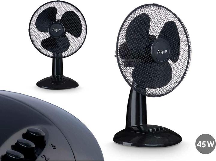 Produktbild Tischventilator FT-26A-B Schwarz 45 W 27 x 51 x 33,5 cm